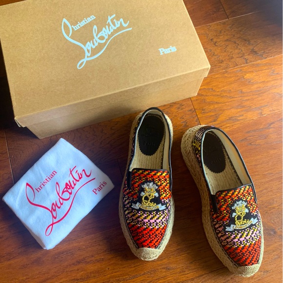 Christian Louboutin Espananou Cruise Multi Flat | Size 38 - Picture 2 of 15